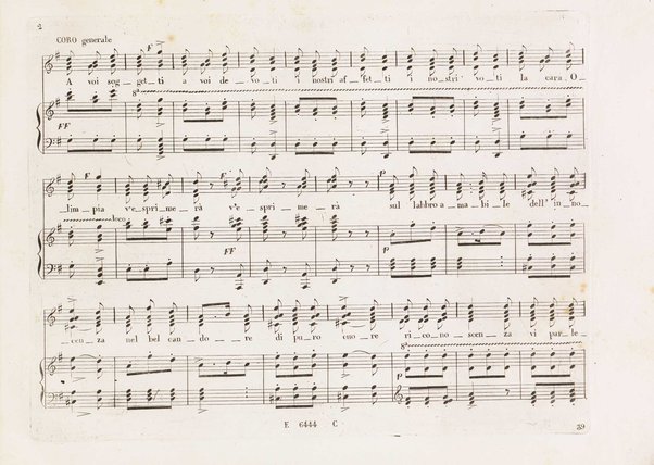 Chiara di Rosembergh : melodramma in due atti / posto in musica dal M.⁰ Luigi Ricci