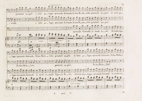 Chiara di Rosembergh : melodramma in due atti / posto in musica dal M.⁰ Luigi Ricci