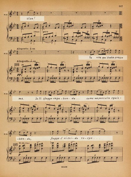 Le coq d'or : conte-fable : opéra en 3 actes / N. Rimsky-Korsakow ; paroles russes (d'après Pouchkine) de V. Bielsky ; paroles françaises de M. D. Calvocoressi