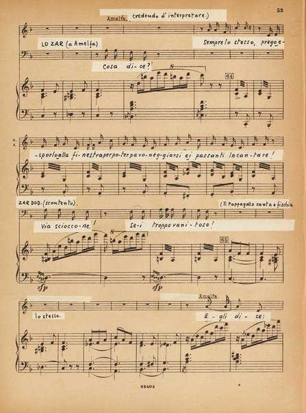 Le coq d'or : conte-fable : opéra en 3 actes / N. Rimsky-Korsakow ; paroles russes (d'après Pouchkine) de V. Bielsky ; paroles françaises de M. D. Calvocoressi