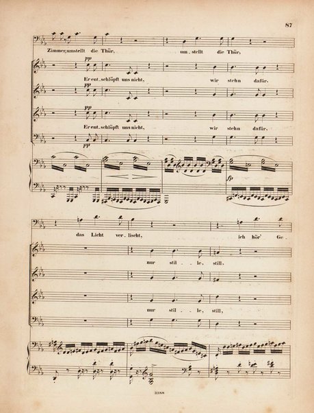 Genoveva : Oper in vier Acten nach Tieck und F. Hebbel : 81s Werk / Musik von Robert Schumann ; Clavierauszug von Clara Schumann, geb. Wiek