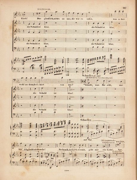 Genoveva : Oper in vier Acten nach Tieck und F. Hebbel : 81s Werk / Musik von Robert Schumann ; Clavierauszug von Clara Schumann, geb. Wiek