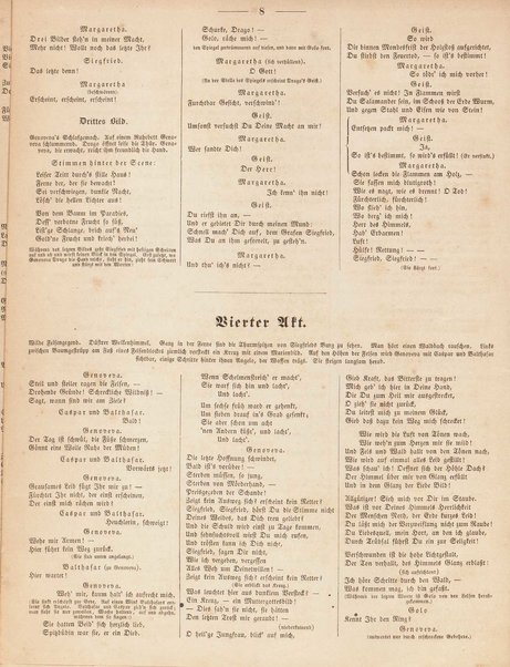 Genoveva : Oper in vier Acten nach Tieck und F. Hebbel : 81s Werk / Musik von Robert Schumann ; Clavierauszug von Clara Schumann, geb. Wiek