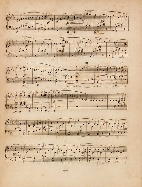 Genoveva : Oper in vier Acten nach Tieck und F. Hebbel : 81s Werk / Musik von Robert Schumann ; Clavierauszug von Clara Schumann, geb. Wiek