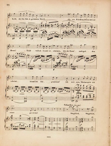 Genoveva : Oper in vier Acten nach Tieck und F. Hebbel : 81s Werk / Musik von Robert Schumann ; Clavierauszug von Clara Schumann, geb. Wiek