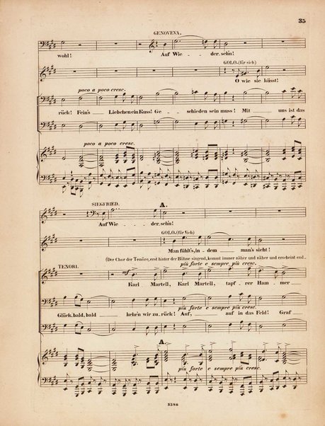 Genoveva : Oper in vier Acten nach Tieck und F. Hebbel : 81s Werk / Musik von Robert Schumann ; Clavierauszug von Clara Schumann, geb. Wiek