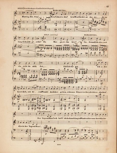 Genoveva : Oper in vier Acten nach Tieck und F. Hebbel : 81s Werk / Musik von Robert Schumann ; Clavierauszug von Clara Schumann, geb. Wiek