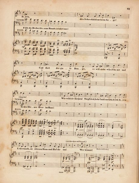 Genoveva : Oper in vier Acten nach Tieck und F. Hebbel : 81s Werk / Musik von Robert Schumann ; Clavierauszug von Clara Schumann, geb. Wiek