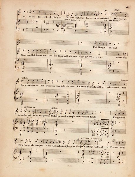 Genoveva : Oper in vier Acten nach Tieck und F. Hebbel : 81s Werk / Musik von Robert Schumann ; Clavierauszug von Clara Schumann, geb. Wiek