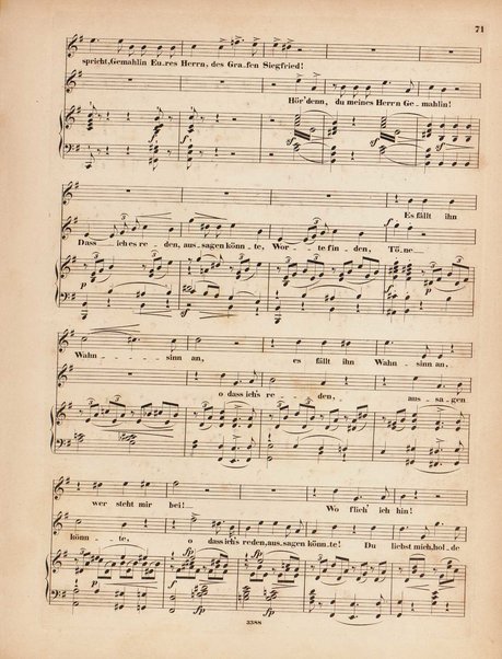 Genoveva : Oper in vier Acten nach Tieck und F. Hebbel : 81s Werk / Musik von Robert Schumann ; Clavierauszug von Clara Schumann, geb. Wiek