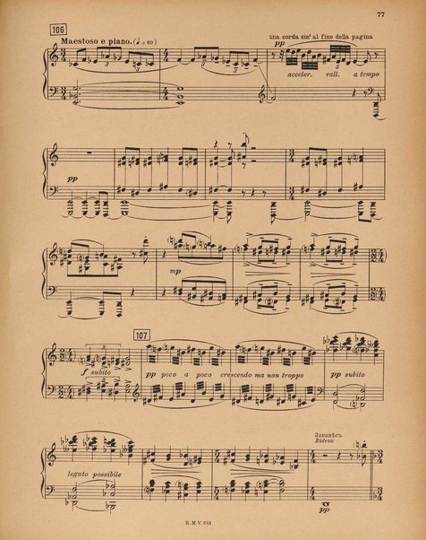 Le rossignol : conte lyrique en trois actes de I. Strawinsky et S. Mitousoff, d'après Andersen / Igor Strawinsky ; traduction francais de M. D. Calvocoressi ; réduction pour chant et piano par l'auteur