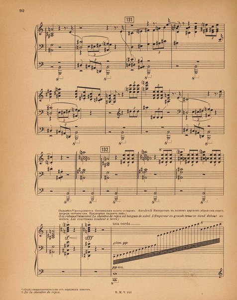 Le rossignol : conte lyrique en trois actes de I. Strawinsky et S. Mitousoff, d'après Andersen / Igor Strawinsky ; traduction francais de M. D. Calvocoressi ; réduction pour chant et piano par l'auteur