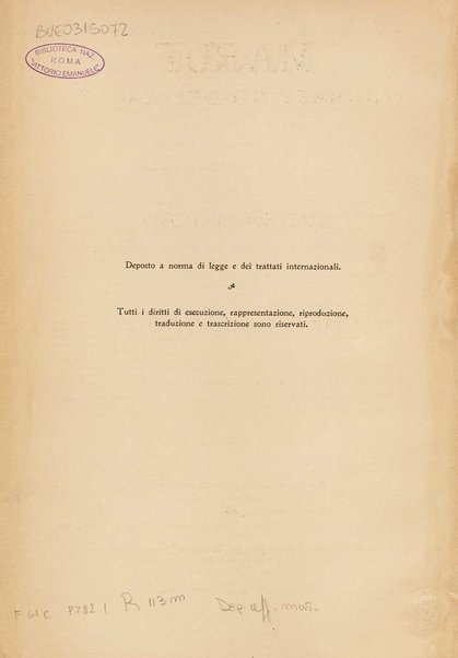 Marùf, ciabattino del Cairo : opera comica in cinque atti : tratta dalle Mille e una notte, secondo la traduzione del dr. J. C. Mardrus / poema di Lucien Népoty ; tradotto ritmicamente in italiano da Carlo Clausetti ; musica di Henri Rabaud ; riduzione per canto e pianoforte dell'autore