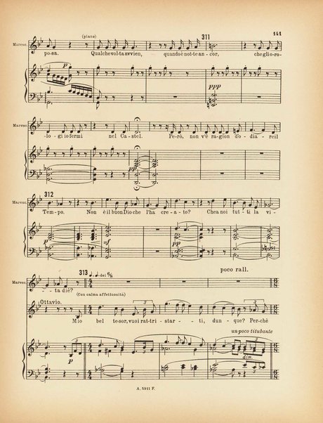 Il cavaliere della rosa : op. 59 : comedia in tre atti per musica di Hugo von Hofmannsthal / traduzione ritmica di Ottone Schanzer ; musica di Richard Strauss ; riduzione per canto e pianoforte di Otto Singer