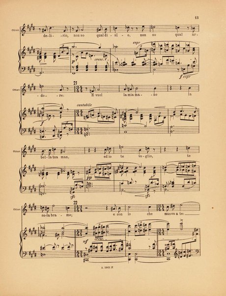 Il cavaliere della rosa : op. 59 : comedia in tre atti per musica di Hugo von Hofmannsthal / traduzione ritmica di Ottone Schanzer ; musica di Richard Strauss ; riduzione per canto e pianoforte di Otto Singer