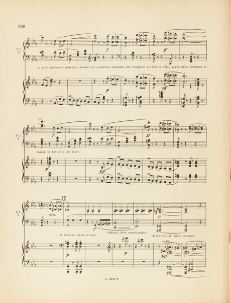 Il cavaliere della rosa : op. 59 : comedia in tre atti per musica di Hugo von Hofmannsthal / traduzione ritmica di Ottone Schanzer ; musica di Richard Strauss ; riduzione per canto e pianoforte di Otto Singer