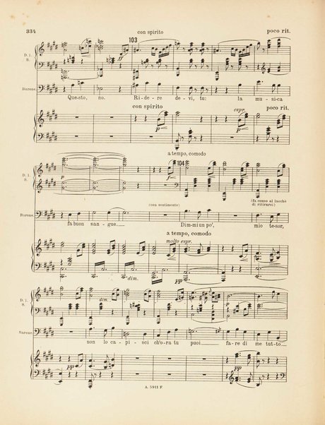 Il cavaliere della rosa : op. 59 : comedia in tre atti per musica di Hugo von Hofmannsthal / traduzione ritmica di Ottone Schanzer ; musica di Richard Strauss ; riduzione per canto e pianoforte di Otto Singer