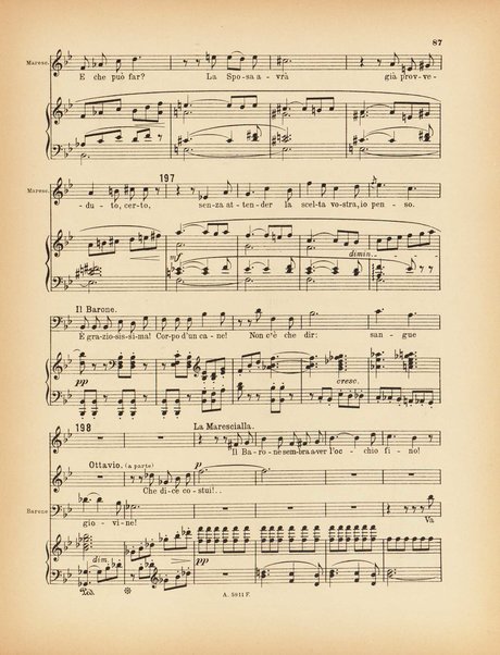 Il cavaliere della rosa : op. 59 : comedia in tre atti per musica di Hugo von Hofmannsthal / traduzione ritmica di Ottone Schanzer ; musica di Richard Strauss ; riduzione per canto e pianoforte di Otto Singer