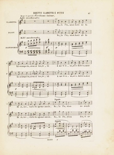 La figlia di madama Angot : opera comica in 3 atti / parole di Clairville, Siraudin e Koning ; traduzione italiana di G. B. ; musica di Carlo Lecocq ; riduzione per canto e piano di E. Nuyens