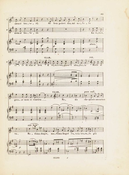 La figlia di madama Angot : opera comica in 3 atti / parole di Clairville, Siraudin e Koning ; traduzione italiana di G. B. ; musica di Carlo Lecocq ; riduzione per canto e piano di E. Nuyens