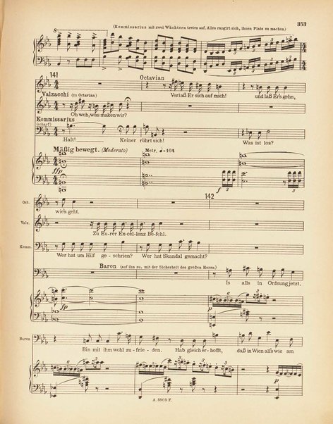 Der Rosenkavalier : Komödie für Musik von Hugo von Hofmannsthal : Op. 59 / Musik von Richard Strauss ; Arrangement von Otto Singer