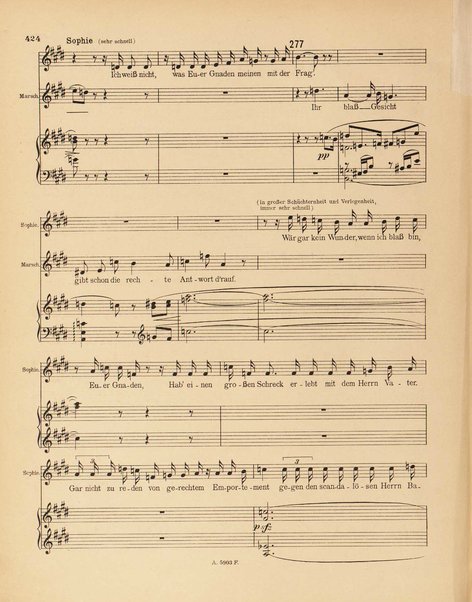 Der Rosenkavalier : Komödie für Musik von Hugo von Hofmannsthal : Op. 59 / Musik von Richard Strauss ; Arrangement von Otto Singer