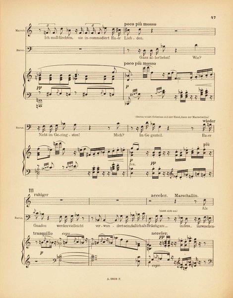 Der Rosenkavalier : Komödie für Musik von Hugo von Hofmannsthal : Op. 59 / Musik von Richard Strauss ; Arrangement von Otto Singer