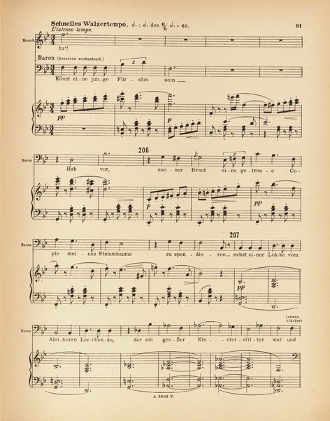 Der Rosenkavalier : Komödie für Musik von Hugo von Hofmannsthal : Op. 59 / Musik von Richard Strauss ; Arrangement von Otto Singer