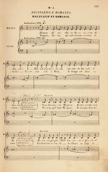 Mignon : dramma lirico in tre atti / di Michele Carré e Giulio Barbier ; posta in musica dal maestro Ambrogio Thomas ; traduzione italiana di Giuseppe Zaffira