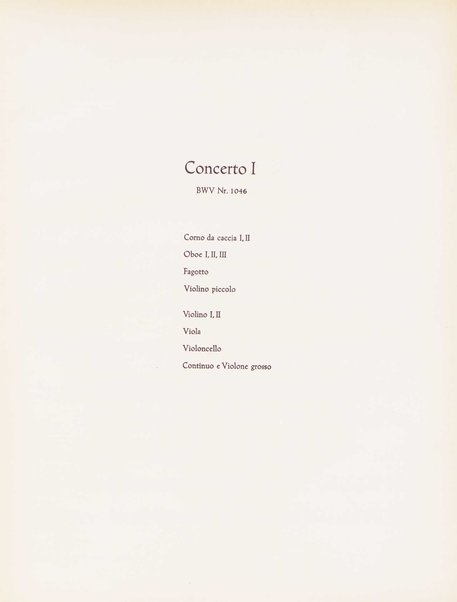 Sechs Brandenburgische Konzerte. 2