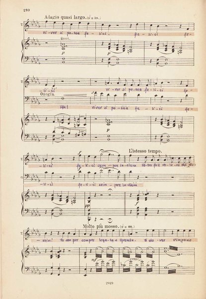 Eugen Onegin : lirische Szenen in drei Aufzügen / Text nach Puschkin ; Deutsch von A. Bernhard ; Musik von P. Tschaikowsky ; Klavierauszug vom Komponisten