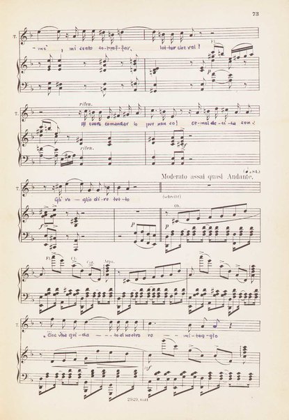 Eugen Onegin : lirische Szenen in drei Aufzügen / Text nach Puschkin ; Deutsch von A. Bernhard ; Musik von P. Tschaikowsky ; Klavierauszug vom Komponisten