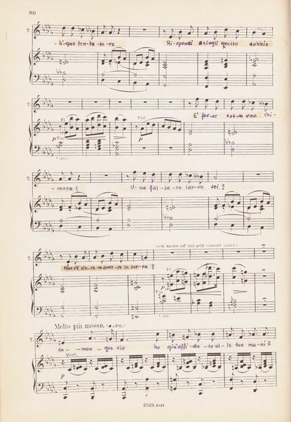 Eugen Onegin : lirische Szenen in drei Aufzügen / Text nach Puschkin ; Deutsch von A. Bernhard ; Musik von P. Tschaikowsky ; Klavierauszug vom Komponisten