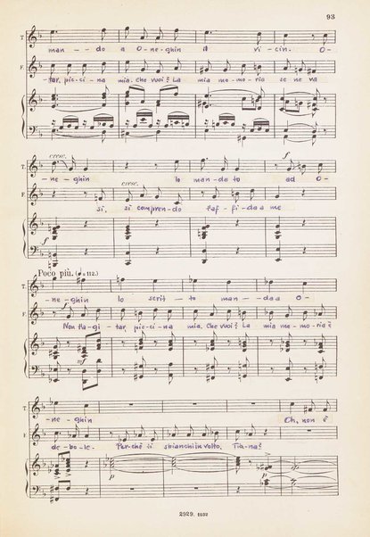 Eugen Onegin : lirische Szenen in drei Aufzügen / Text nach Puschkin ; Deutsch von A. Bernhard ; Musik von P. Tschaikowsky ; Klavierauszug vom Komponisten