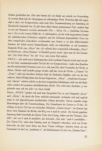 Missa ; Symbolum Nicenum ; Sanctus ; Osanna, Benedictus, Agnus Dei et Dona nobis pacem : später genannt Messe in h-Moll, BWV 232 / Johann Sebastian Bach ; herausgegeben von Friedrich Smend