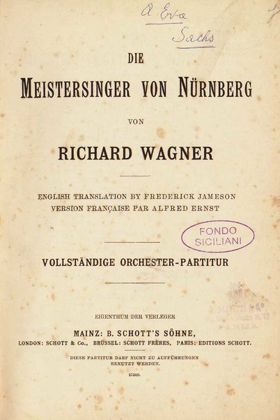 Die Meistersinger von Nurnberg. 2
