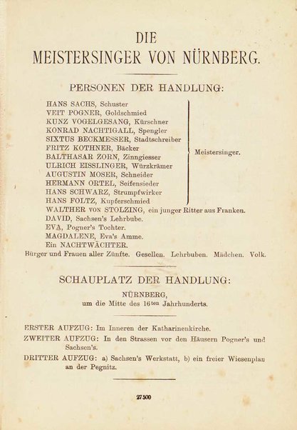 Die Meistersinger von Nurnberg. 2