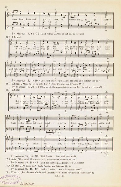 Markuspassion / Johann Sebastian Bach ; herausgegeben von Diethard Hellmann