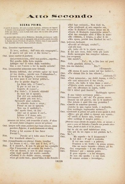 Lohengrin : grande opera romantica in tre atti / parole e musica di R. Wagner ; traduzione italiana dal testo originale tedesco di Salvatore De C. Marchesi