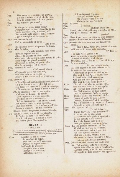 Lohengrin : grande opera romantica in tre atti / parole e musica di R. Wagner ; traduzione italiana dal testo originale tedesco di Salvatore De C. Marchesi