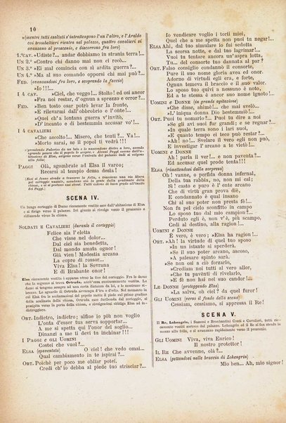 Lohengrin : grande opera romantica in tre atti / parole e musica di R. Wagner ; traduzione italiana dal testo originale tedesco di Salvatore De C. Marchesi