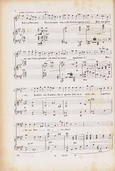 Lohengrin : grande opera romantica in tre atti / parole e musica di R. Wagner ; traduzione italiana dal testo originale tedesco di Salvatore De C. Marchesi