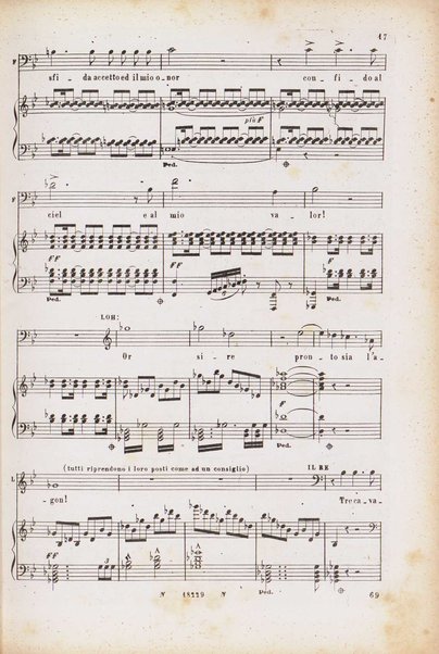 Lohengrin : grande opera romantica in tre atti / parole e musica di R. Wagner ; traduzione italiana dal testo originale tedesco di Salvatore De C. Marchesi