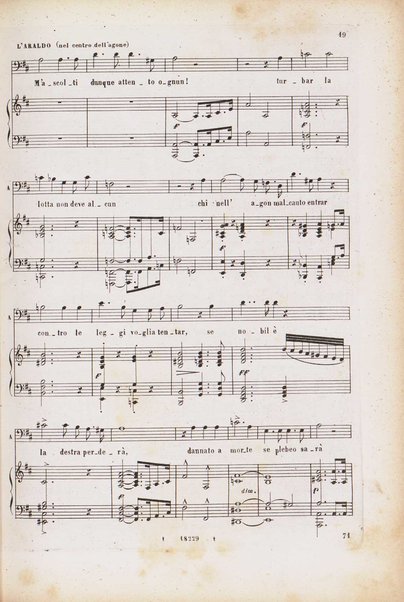 Lohengrin : grande opera romantica in tre atti / parole e musica di R. Wagner ; traduzione italiana dal testo originale tedesco di Salvatore De C. Marchesi