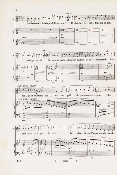 Lohengrin : grande opera romantica in tre atti / parole e musica di R. Wagner ; traduzione italiana dal testo originale tedesco di Salvatore De C. Marchesi