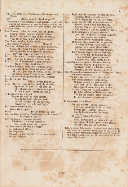 Tannhäuser ovvero La lotta dei Bardi al castello detto Varteburgo : grande opera romantica in tre atti / parole e musica di R. Wagner ; traduzione italiana dal testo originale tedesco di Salvatore de C. Marchesi