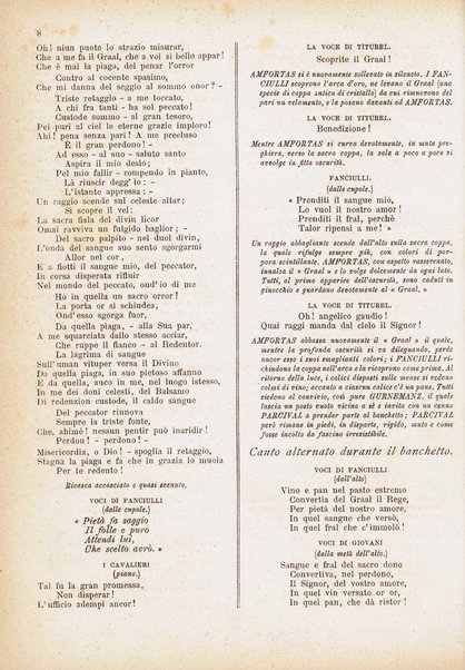 Parcival : dramma mistico in 3 atti / poesia e musica di Riccardo Wagner ; versione ritmica dal tedesco di A. Zanardini