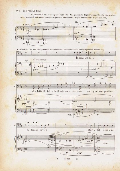 Parcival : dramma mistico in 3 atti / poesia e musica di Riccardo Wagner ; versione ritmica dal tedesco di A. Zanardini