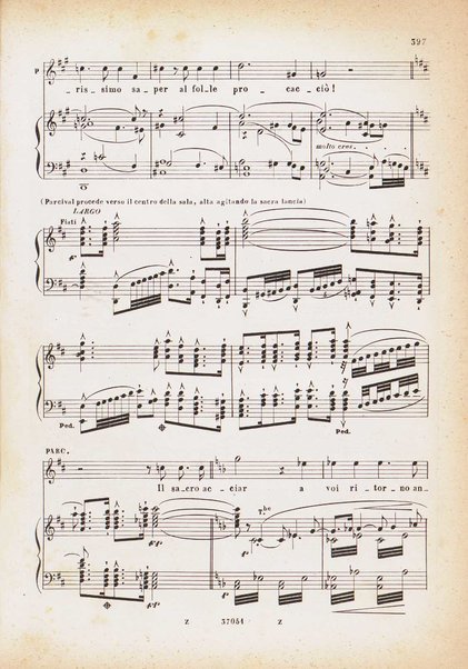 Parcival : dramma mistico in 3 atti / poesia e musica di Riccardo Wagner ; versione ritmica dal tedesco di A. Zanardini