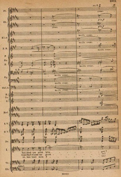 Tristan und Isolde / von Richard Wagner ; english translation by H. and F. Corder ; version française commencée par Alfred Ernst terminée par L. de Fourcaud et P. Brück